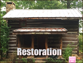 Historic Log Cabin Restoration  Tyner, North Carolina